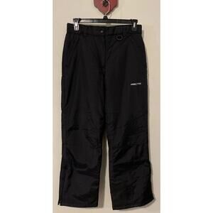 Arctix Womens Medium Black Elastic-Waist Adjustable Thick Snow Zip Pants! A4429